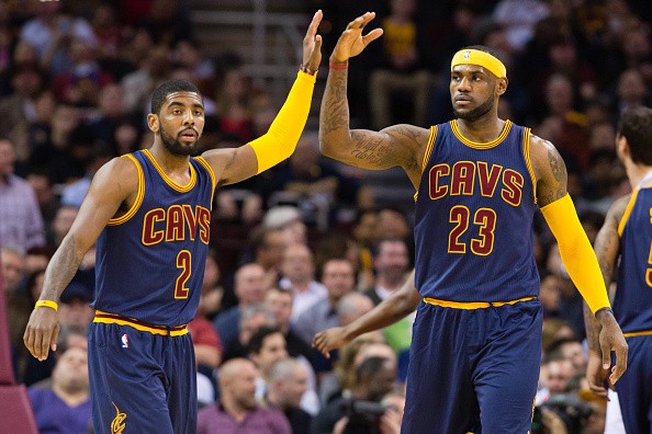 Kyrie Irving #2 and LeBron James