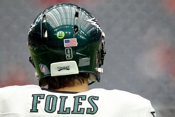 Nick Foles #9 of the Philadelphia Eagles