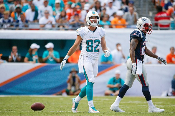Brian Hartline #82 of the Miami Dolphins