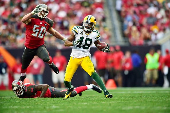 Wide receiver Randall Cobb #18 of the Green Bay Packers 