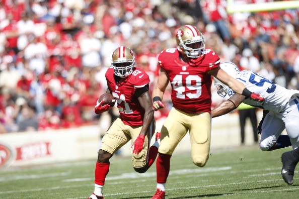 Frank Gore #21 of the San Francisco 49ers