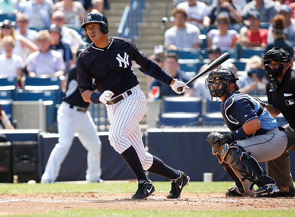 Alex Rodriguez #13 of the New York Yankee