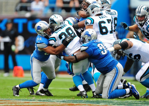 Nick Fairley #98 and DeAndre Levy
