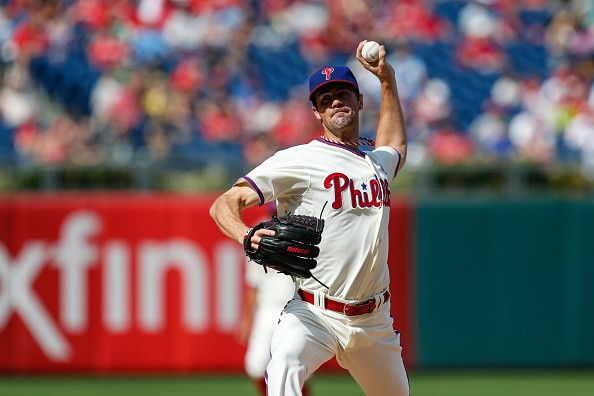 Cole Hamels #35 of the Philadelphia Phillies 