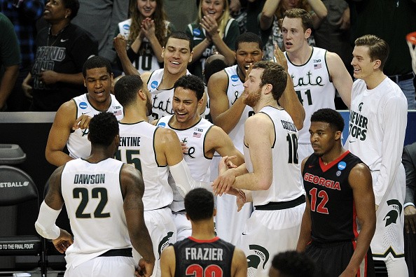 Players of the Michigan State Spartans
