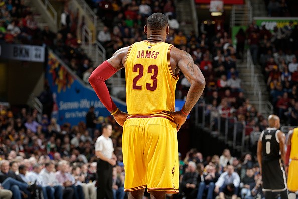 LeBron James #23 of the Cleveland Cavaliers