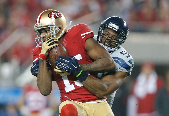 Michael Crabtree #15 of the San Francisco 49ers