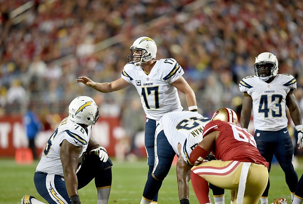 Philip Rivers #17 of the San Diego Chargers 