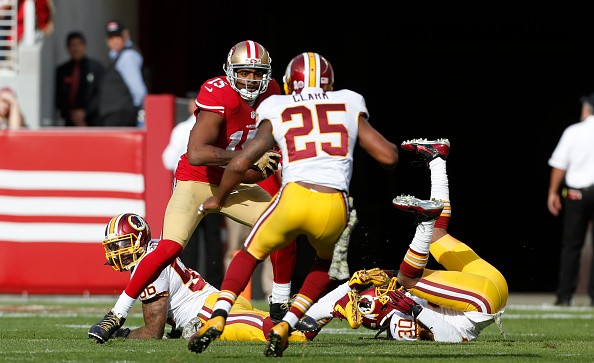 Michael Crabtree #15 of the San Francisco 49ers 