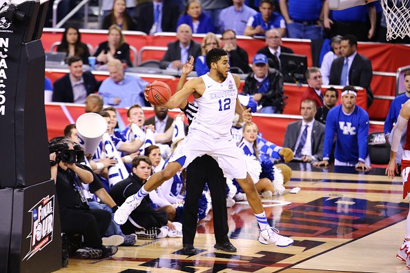 Karl-Anthony Towns of the Kentucky Wildcats 
