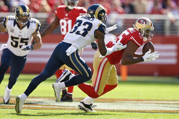 Michael Crabtree #15 of the San Francisco 49ers 