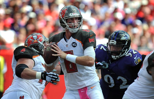 Quarterback Mike Glennon #8 of the Tampa Bay Buccaneers