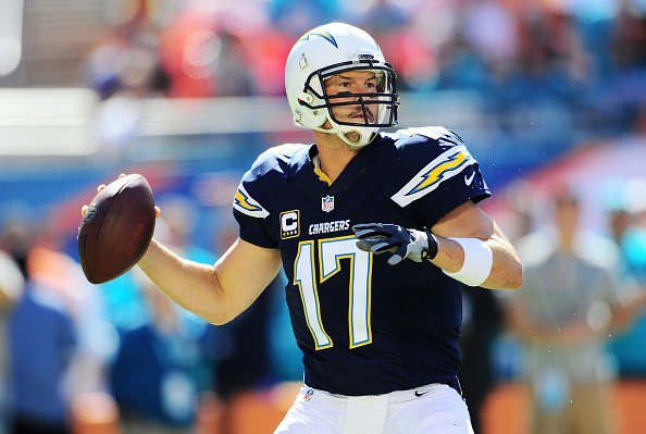 Quarterback Philip Rivers #17 of the San Diego Chargers