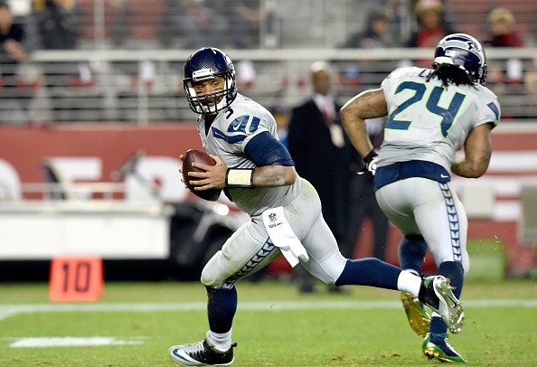 Russell Wilson #3 of the Seattle Seahawks 