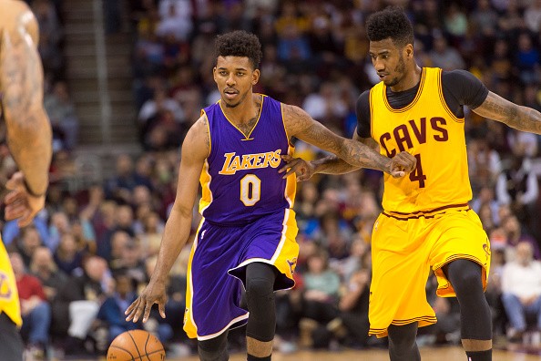 Nick Young #0 of the Los Angeles Lakers 