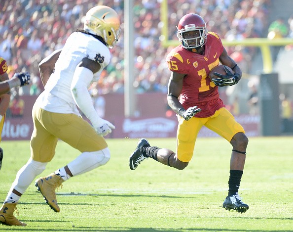 Nelson Agholor #15 of the USC Trojans 