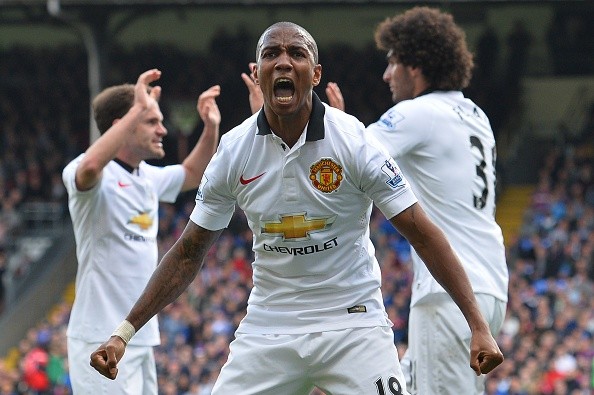 Manchester United's English midfielder Ashley Young 