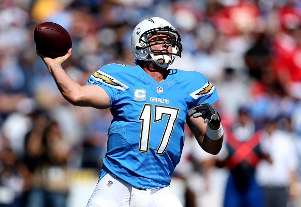 Quarterback Philip Rivers #17 of the San Diego Chargers 
