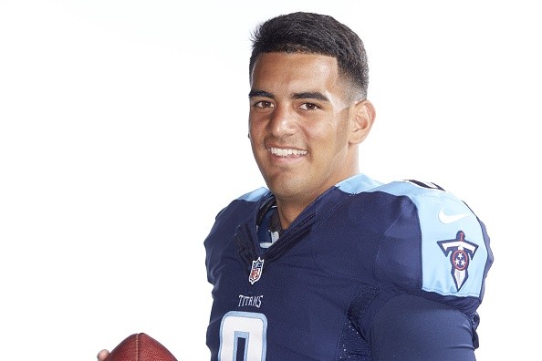 Tennessee Titans QB and No 2 overall pick Marcus Mariota