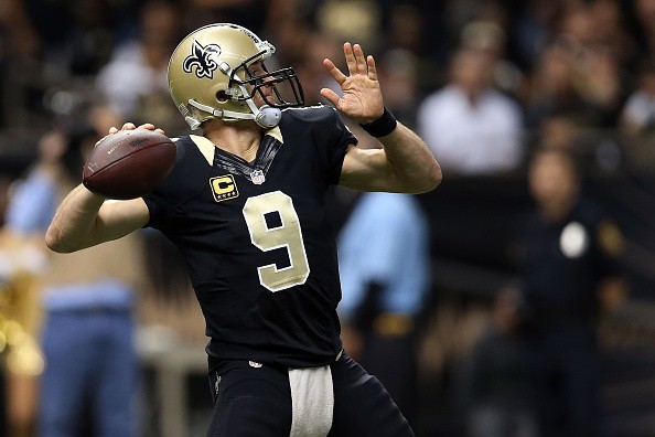 Drew Brees #9 of the New Orleans Saints 