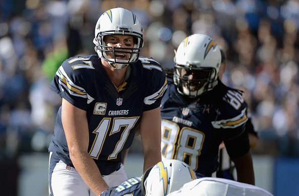 Quarterback Philip Rivers #17 of the San Diego Chargers 
