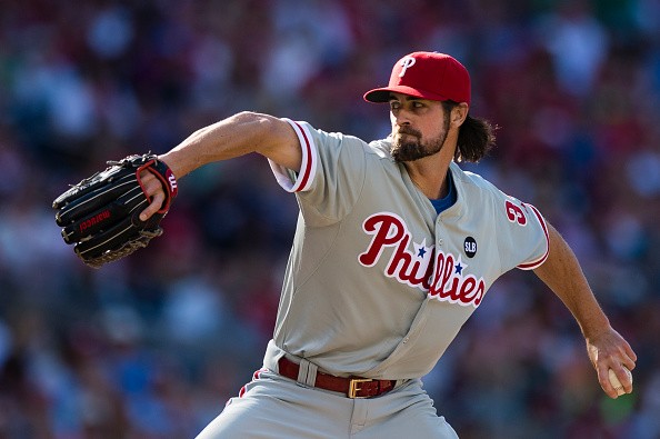 Starting pitcher Cole Hamels #35 of the Philadelphia Phillies