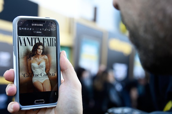  A photo editor views the July cover of Vanity Fair featuring Caitlyn Jenner 
