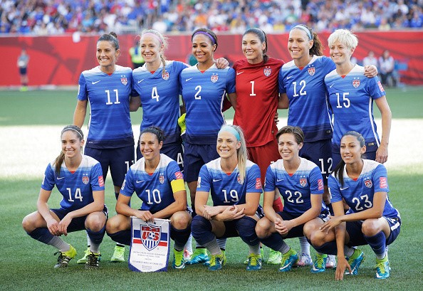 Team USA pose for a team picture before the Group D match between United States of America and Sweden of the FIFA Women's World Cup 2015