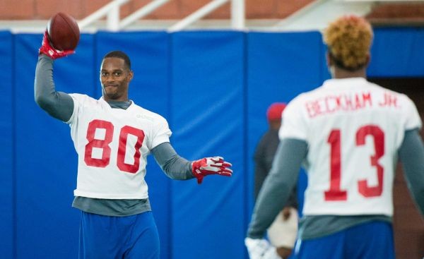 New York Giants wide receiver Victor Cruz and wideout Odell Beckham