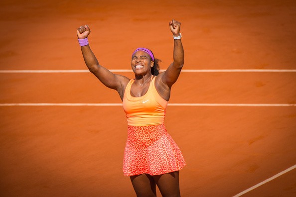 Serena Williams of the United States celebrates winning the Women's Singles Final 