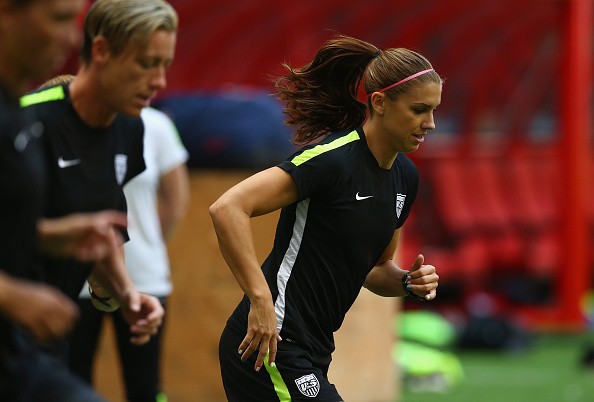 Alex Morgan #13 of the United States of America