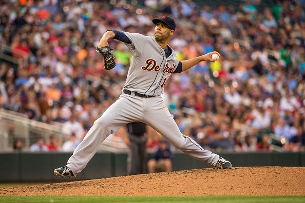 David Price #14 of the Detroit Tigers