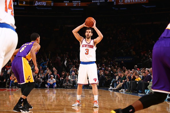 Jose Calderon #3 of the New York Knicks
