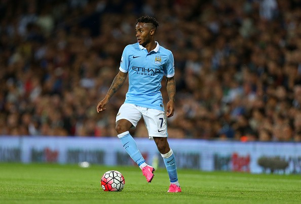Raheem Sterling of Manchester City during the Barclays Premier League