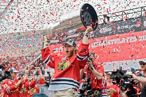 Patrick Kane attends Chicago's Celebratory Parade & Rally Honoring The 2015 Stanley Cup Champions