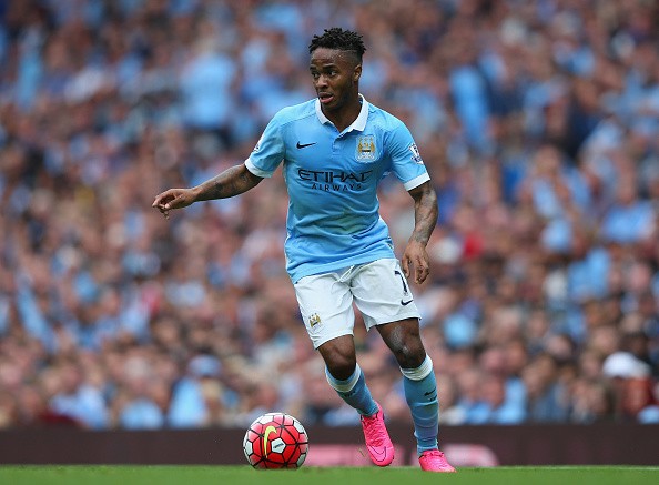 Raheem Sterling of Manchester City during the Barclays Premier League 