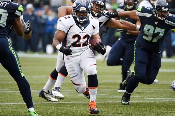 Denver Broncos running back C.J. Anderson #22 
