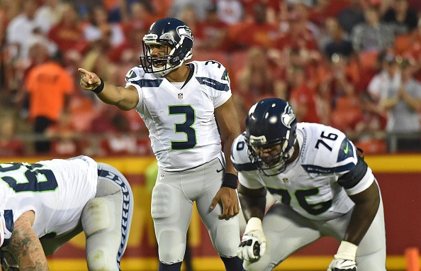 Quarterback Russell Wilson #3 of the Seattle Seahawks 