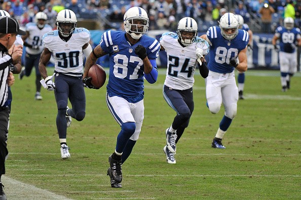 Reggie Wayne #87 of the Indianapolis Colts 