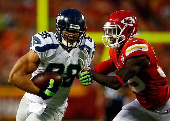 Tight end Jimmy Graham #88 of the Seattle Seahawks 
