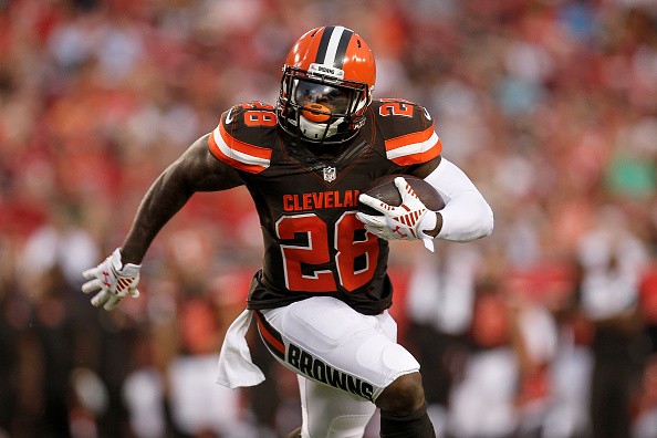 Running back Terrance West #28 of the Cleveland Browns 
