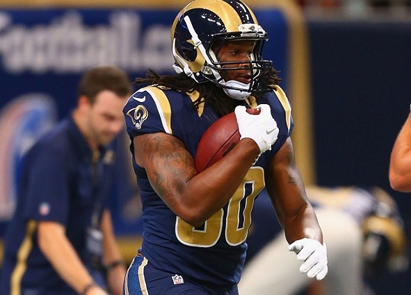Todd Gurley #30 of the St. Louis Rams 