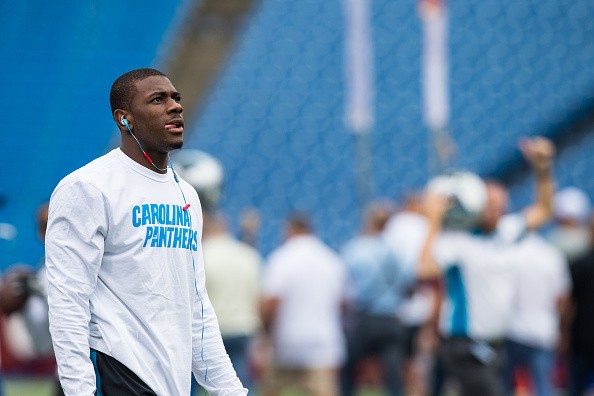 Devin Funchess #17 of the Carolina Panthers
