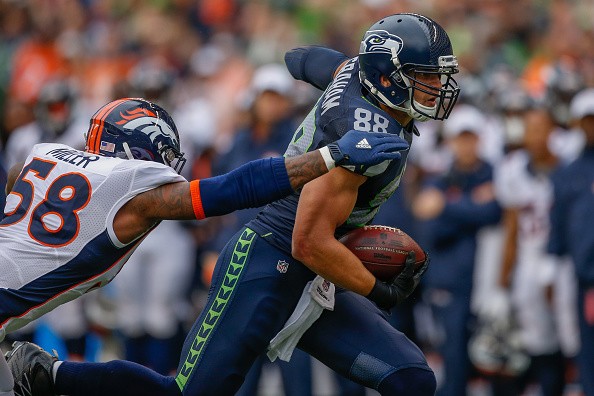 Tight end Jimmy Graham #88 of the Seattle Seahawks