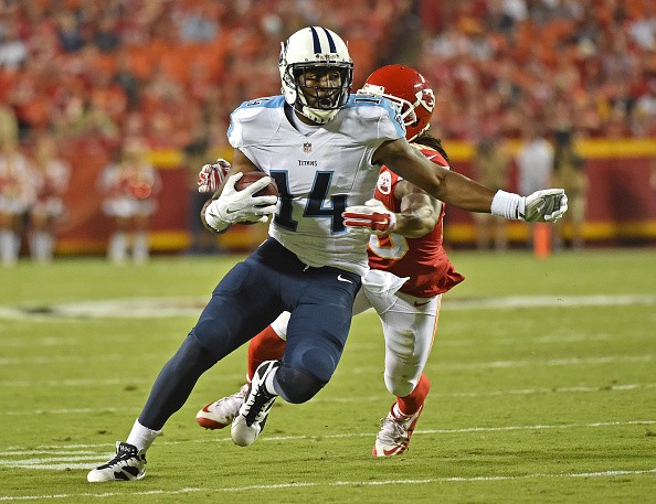 Wide receiver Hakeem Nicks #14 of the Tennessee Titans 