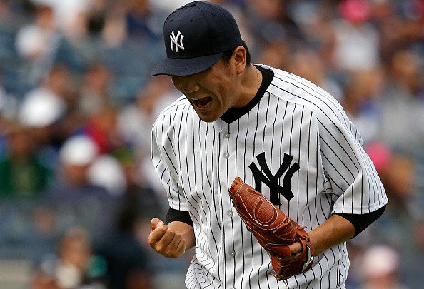 Masahiro Tanaka #19 of the New York Yankees 