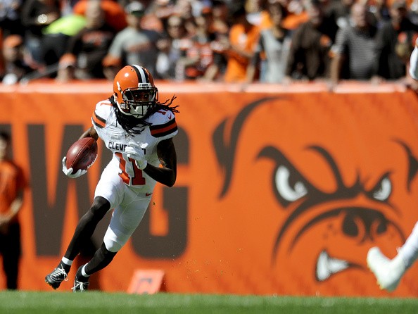 Wide receiver Travis Benjamin #11 of the Cleveland Browns 
