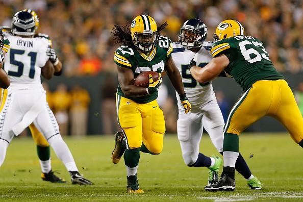 Running back Eddie Lacy #27 of the Green Bay Packers