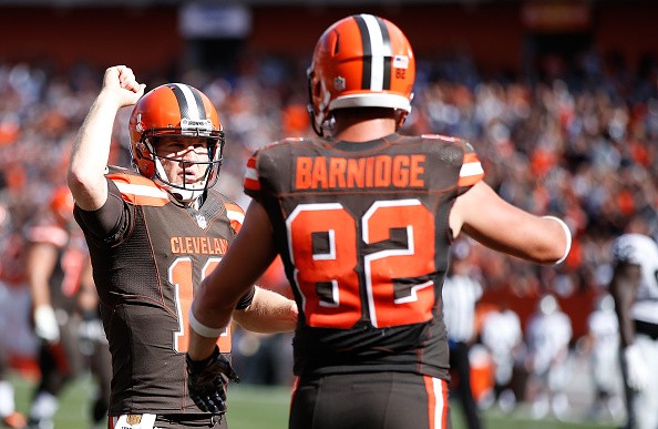 Gary Barnidge #82 of the Cleveland Browns 