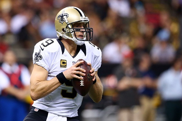 Drew Brees #9 of the New Orleans Saints
